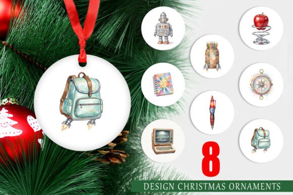 Atomic Age School Watercolor Ornament Review for Real Projects