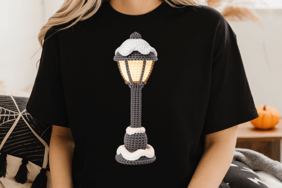 Crochet Street Lamp PNG Review for Embroidery Projects