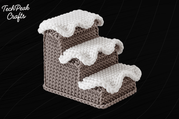 Crochet Winter Steps PNG: A Versatile Graphic Design Asset for Seasonal Branding