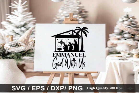 Emmanuel God with Us SVG: A Versatile Illustration for Handmade Creations