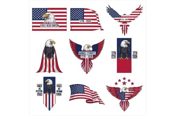Free American Eagle and Flag Background for Craft Projects & Freebies
