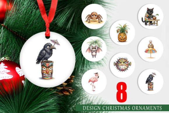Grumpy Tropical Goth Animal Ornament PNG Review for Real Embroidery Projects