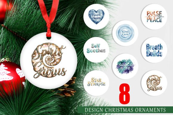 Patina Blue Crystal Quote Ornament PNG: A Refined Graphic Design Asset for Etsy and Print-on-Demand