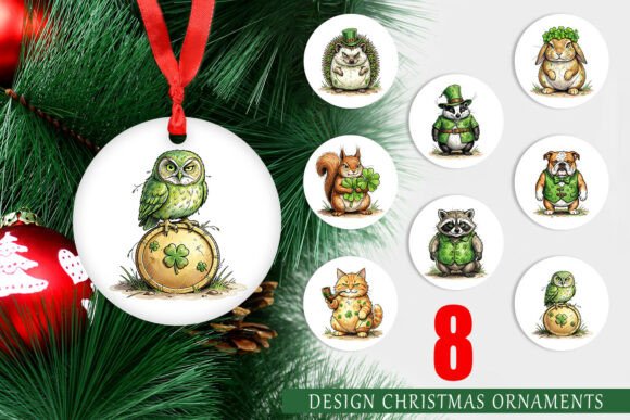St Patricks Day Animal Ornament PNG: A Vibrant Addition to Seasonal Illustrations