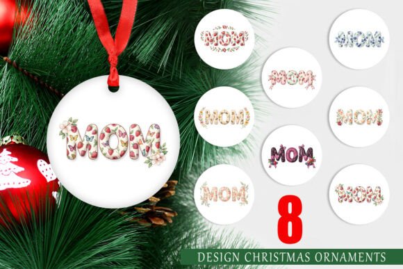 Sweet Berry MOM Watercolor Ornament: A Versatile Illustration for Branding & Marketing