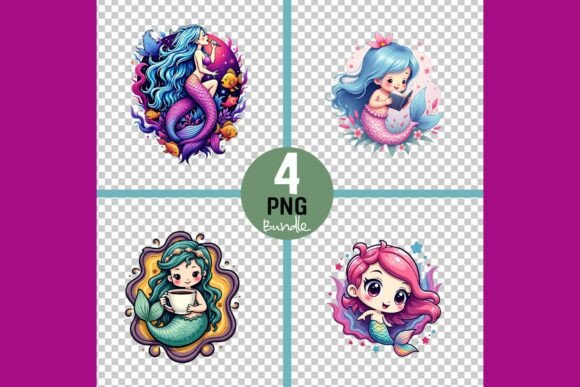 Vibrant Mermaid Illustrations Bundle Review for Digital Sellers