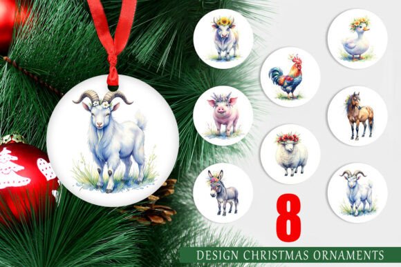 Watercolor Flower Crown Animal Ornament: A Versatile Illustration for Creative Projects
