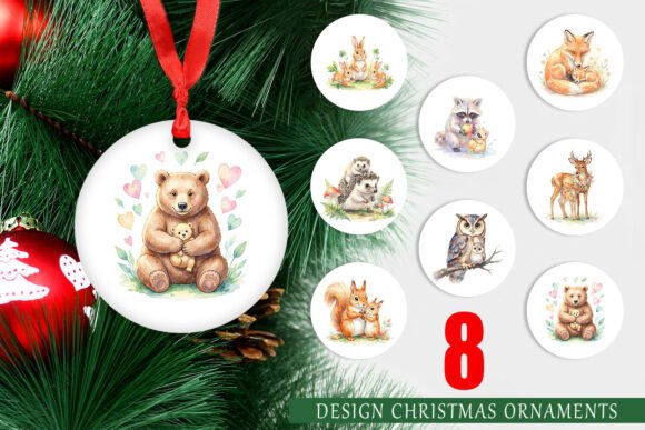 Watercolor Forest Animal Ornament PNG: A Versatile Illustration for Content Creators