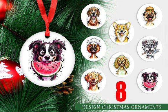Watercolor Summer BBQ Dog Ornament PNG: A Versatile Illustration for Seasonal Branding